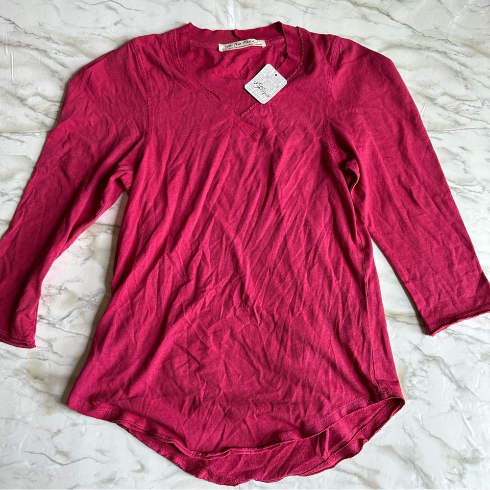 We The Free Rose Hypnotic Clover Top Size XS